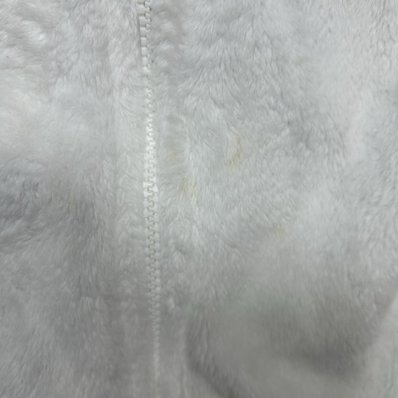 The North Face Osito Jacket Womens M White Pink Ribbon Breast Cancer Fleece FZip - Picture 8 of 14